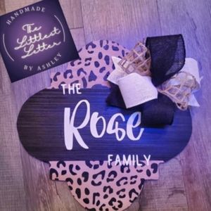 Handpainted doorhanger